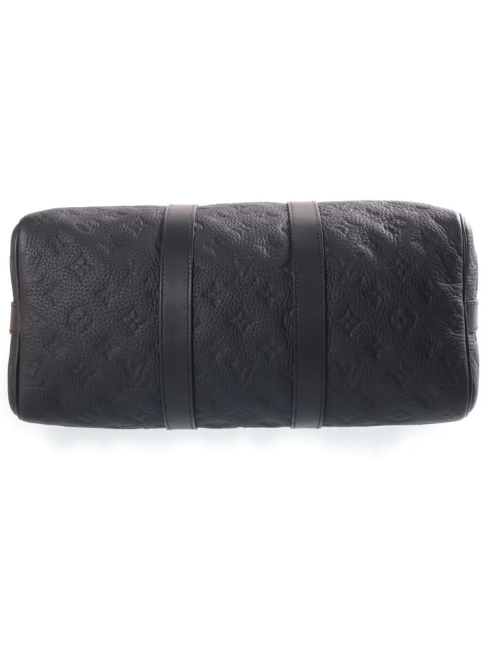 Louis Vuitton Keepall Bandouliere 35 Monogram Taurillon Noir Leather 2-Way Bag